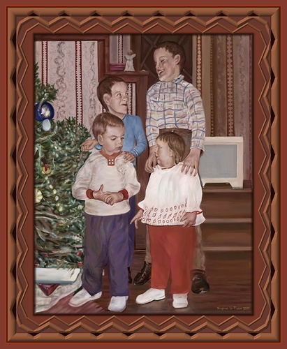 Christmas for Brothers and Sister Framed